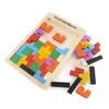 Tangram en bois Brain Teaser 3D Puzzle Jouet Jouet Preschool Magination Intellectual Enfants Enfants Jouet Coloré Jisgaw Conseil
