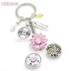 Nieuwe Collectie DIY Verwisselbare 18mm Snap Sieraden Fitness Sleutelhanger Handtas Charm halter Snap Sleutelhanger Sleutelhanger Sieraden voor Mannen Vrouwen