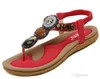 Kvinnors Sandaler Sommar Platt Sandaler Damer Böhmen Strand Flip Flops Skor Gladiator Kvinnor Skor Sandles Platform Zapatos Mujer Sandalias