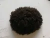 Afro Curly Human Hair Man Toupee Black Color Krótkie Indian Remy Hair Mens Wig Hairpiece T Dla Mężczyzn