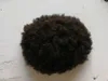 Afro Curly Human Hair Man Toupee Black Color Krótki indyjski Remy Hair Hair Męs