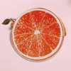 تصميم جديد الفاكهة عملة محفظة الإبداعية النساء البرتقال الليمون محافظ الأطفال هدايا أكياس صغيرة الإناث عملة التخزين سستة محافظ حقيبة