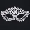 Euro-amerikansk stil Handgjord Crown Rhinestone Sexig Mask Kreativ present till Masquerade Cosplay Princess NightClub Dress Up