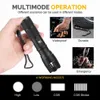 COB T6 LED Tactical Flicklampa 4000 Lumen 4 Ljuslägen Zoomable Vattentät Torch Uppladdningsbar 18650 Batteri Flash Light för nattvandring