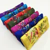 Broderie fleur oiseaux soie bijoux rouleau étui de voyage sac pliant cordon grand sac cosmétique pour fermeture éclair femmes maquillage sac de rangement 50pcs/