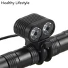 Verlichting 8000 Lumen 2x XML2 LED Fietsen Front Fiets licht Koplamp Koplamp Outdoor Fiets Licht Accessoires Jan 20