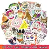 50 sztuk Słodkie Kot Naklejki Graffiti Naklejki Zwierząt DIY Do Laptopa Deskorolka Bike Car Bagaż Gitara Kubek Zabawki Prezenty Dla wszystkich Ludzie Wystrój Domu