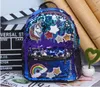 Moda ragazze coreane Zaino Borse da scuola per bambini Paillettes Unicorno Graffiti Borse a spalla Borse da viaggio per adolescenti Borse per il tempo libero Regali di Natale per bambini