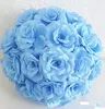 Luxe witte kunstmatige rose zijde bloem bal opknoping kussen ballen 30 cm 12 inch dia ball voor bruiloft decoratie benodigdheden