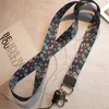 Universal cell phone Cartoon Lanyard strawberry leaves flowers Neck Straps Keys ID Card Gym Phone Chain Long Hanging strap for iphone xiaomi