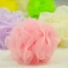 Atacado new mesh colorido banho de nylon flor bathing bath shower scrubber lavar bola de banho banho colorido escovas esponjas 8g