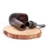 New solid wood ebony pipe, straight hand craftwork, smoking fittings, pipe fittings.