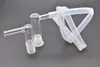 Großhandel billiges Glas-Aromarohr L Sharp 14MM/18MM weiblich/männlich Glas-Rauchadapter Glas-Winkeladapter mit Schlauch für Wasserbongs