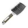 2018 Women Hair Scalp Massage Comb Bristle Nylon Hairbrush Wet Curly Detangle Hair Brush for Salon Hairdressing Styling Tools1632654