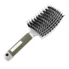 2018 Women Hair Scalp Massage Comb Bristle Nylon Hairbrush Wet Curly Detangle Hair Brush for Salon Hairdressing Styling Tools9914567