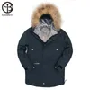 Asesmay 2018 Nieuwe aankomst Men Winterjacks voor natuurlijke fur down lagen dikke Wellensteyn hoogwaardige parka casual jas