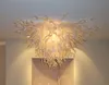 Белые взрывающие потолочные люстры фонари AC 110 / 240V Светодиодные лампы Murano Glass Люстра висит подвесной свет для домашнего декора