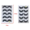 3D Mink False Eyelashes Eye Lashes 5 pairs /box Handmade Cross Eyelash extensions Makeup Nature Long Thick Full Strip Fake Lash