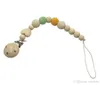 Baby Pacifier Chain Wood Beaded Soother Clip Holder Toddler Funny Nipple Teether Dummy Strap Chain Baby DIY Molar Toys Nipple Chain LDH38