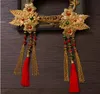 中国の赤いドレス衣装ヘッドドレスの装飾品結婚式のアクセサリー