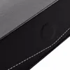 12 galler Watch Box Black Carbon FoSe Fodraler R Outer PU Läder Inside Pillow Storage Arrangör Armbandsur Holder