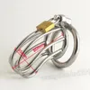 Senaste design Male Chastity Devices Rostfritt stål Metallbur Cock Lock New #T26