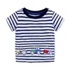 Baby animal cartoon T-shirt bambini ragazzi stampa top estate stripe Tees 2018 new Boutique kids Abbigliamento 35 colori C3884