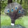 Elegante decoratieve materialen Real Natural Peacock Feather Mooie veren Ongeveer 25 tot 30 cm Gratis verzending