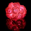 2M Fata String Lights Fiore di rosa 20 LED Luce decorativa a batteria per matrimonio San Valentino Festa da sogno Camera da letto della ragazza