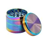 The Diameter of 50mm Zinc Alloy TOBACCO GRINDER 4 Layer Metal Thread Style Tobacco Grinder