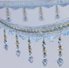 Type-2 12Meter Diamonds Bead Pendant Hanging Lace Trim Ribbon For Window curtains wedding Party Decorate Apparel Sewing DIY