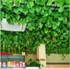 2,2 milhões de plantas falsificados artificiais verde flor do casamento vegetação guirlanda decoração Folhas da hera Artificial Grape Vine baratos