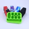 6+1 Nonstick Wax Containers siliconen grote rubberen wax kan Silicon container wax potten schar opslag dabber jar olie vape pen FDA DHL