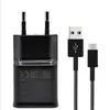 Svart / Vit för Samsung Galaxy Note 8, S8, S8Plus S9 Fast Charger Adaptive Quick Charda9V 1.67A 5V 2A med 1,2 typ C-kabel 30PCS / parti