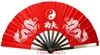 Tüm Paslanmaz Çelik Fan Kemikleri Tai Chi Kung Fu Fan Tieshan Dance Quinquagenarian Fitness Metal Fan226Q
