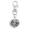 Tree of Life Round Cloud Essential Oil Arom Diffuser Parfym -locket med hummerlås Keychain Keyring med 5st -kuddar Color260V