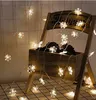 Guirlande de flocons de neige LED de 10m, pleine d'étoiles, lumières de décoration de salle, prise néon de noël, petites lumières