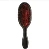 Pente de cabelo de nylon com cerdas de javali, mini alça abs antiestática, pente oval para massagem do couro cabeludo, escova de cabelo para salão de beleza, ferramenta de estilo 6921510