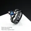 Yoursfs Women Celtic Claddagh Rings Black Heart Traditional Friendship Ring Sizes 6-10