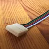 5Pin RGBW Stecker Adapterverlängerungsdraht Lötloses Kabel Einsclip 12 mm Breite für 5050 RGBW CCT -LED -Streifenleuchte