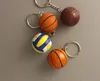 Cheap Football Basketball Baseball Table Tennis PU Keychain Toys, Fashion Sports Item Key Chains Jewelry Gift For Boys And Girls