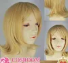 VOCALOID Mirror Music lin Cosplay perruque de cheveux blonds courts Style Harajuku