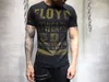 Verão Mens Casual T Camisas de Prata de Ouro Strass Cores Roupas de Marca Homem de Manga Curta Fino T-Shirts Tops Tees Plus Size FSZ601