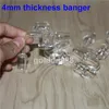 smoking 4mm thick club banger domeless quartz nail 10mm 14mm 18mm male female 90 45 Degrees 100% real Quartz Bangers Nails