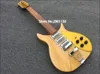 Rare guitare électrique 6 cordes John Lennon 325 Trans Yellow Short Scale 527mm, incrustation de points de touche brillante, 3 micros grille-pain, cordier Jazz Trapeze