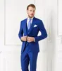 Nouvelle arrivée costume de mariage du marié style varié chanceux rouge trois pièces veste-pantalon gilet slim fit bal de mariage smokings gilets personnalisés