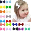 20 pezzi / lotto neonate accessori per capelli multicolor nastri per capelli in grosgrain fatti a mano clip per tornanti per bella ragazza