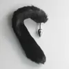 Black Fox Tail Köpek Tails Butt Anal Fiş Seks Oyuncak Kurşun Buttplug G Spot Oyuncaklar Kedi Kuyrukları Çift Sevgili Seks Ürünleri Seks Oyunu S9246617162