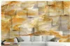 Personnalisé Photo Papier Peint KTV Original marbre texture carré solide espace ton chaud fond mur TV Toile de Fond Chambre Photo Papier Peint 3D