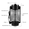 Lámpara Mosquito Killer Bug Zapper Trampa Gnat Insecto Electrónico Asesino Luz UV Mosquito Trap Mata Mosquitos Lámpara Nocturna